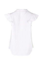 Product shot of the Summer Fun Cotton Blouse in colour White (White), from the back
