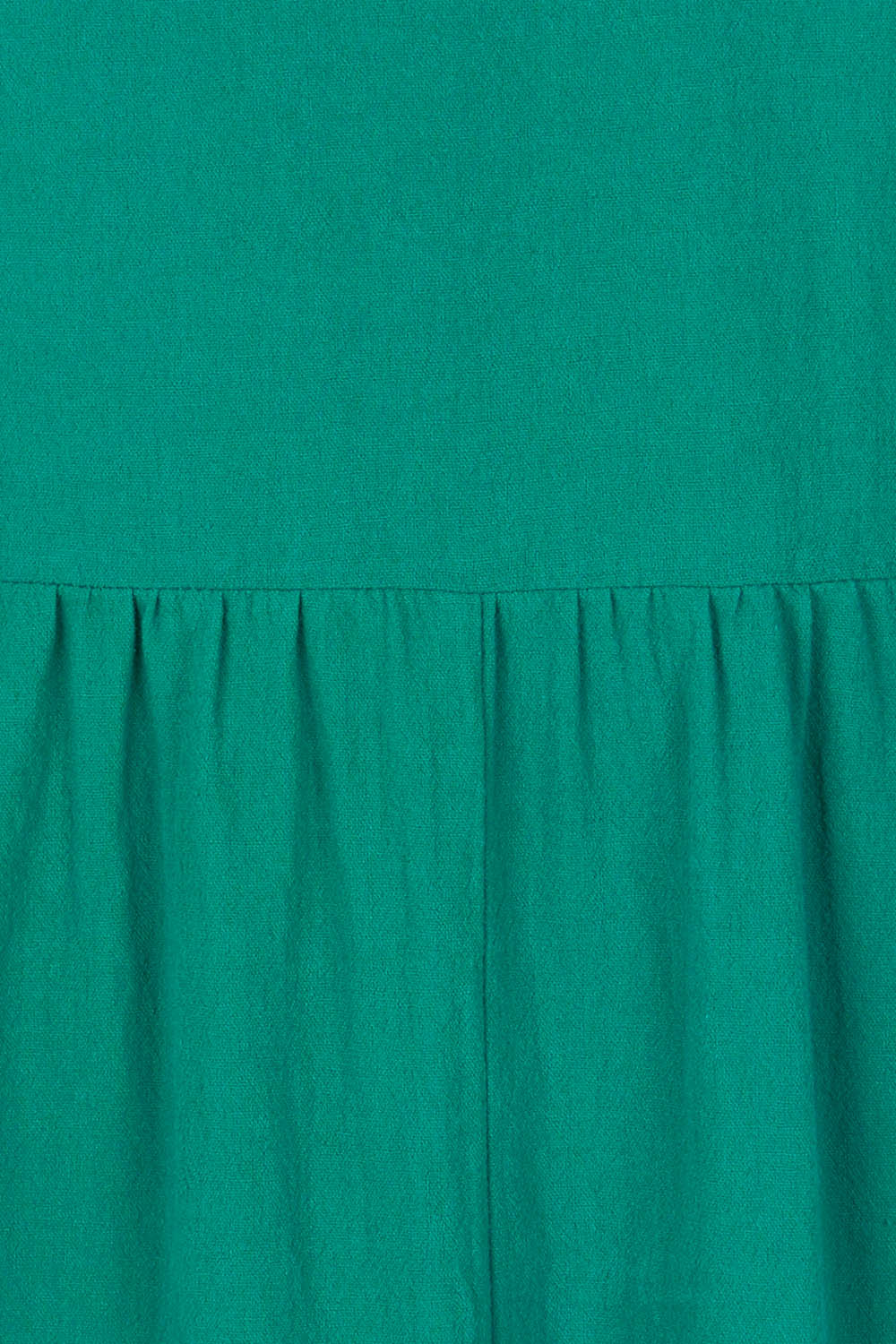 Product shot of the Summer Picnic Smock Dress in colour Springreen (Green), detail