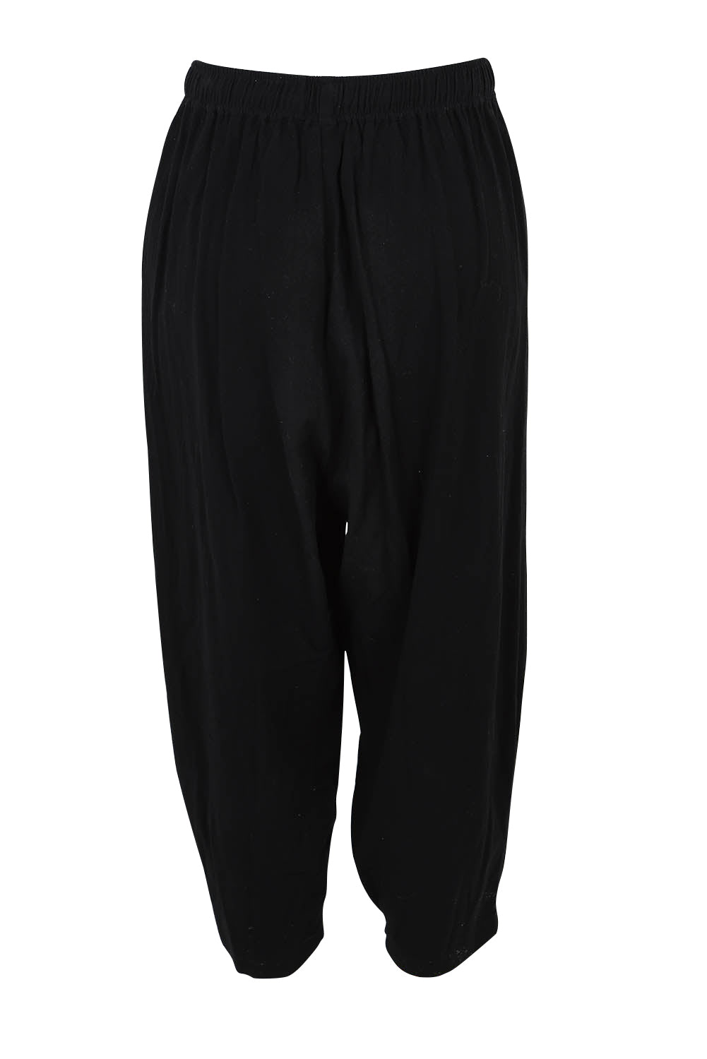 Product shot of the Beach Stroll Cotton Pants in colour Black (Black), from the back
