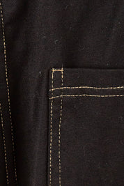 Product shot of the My Mercerised Cotton Pantaloni in colour Black (Black), detail