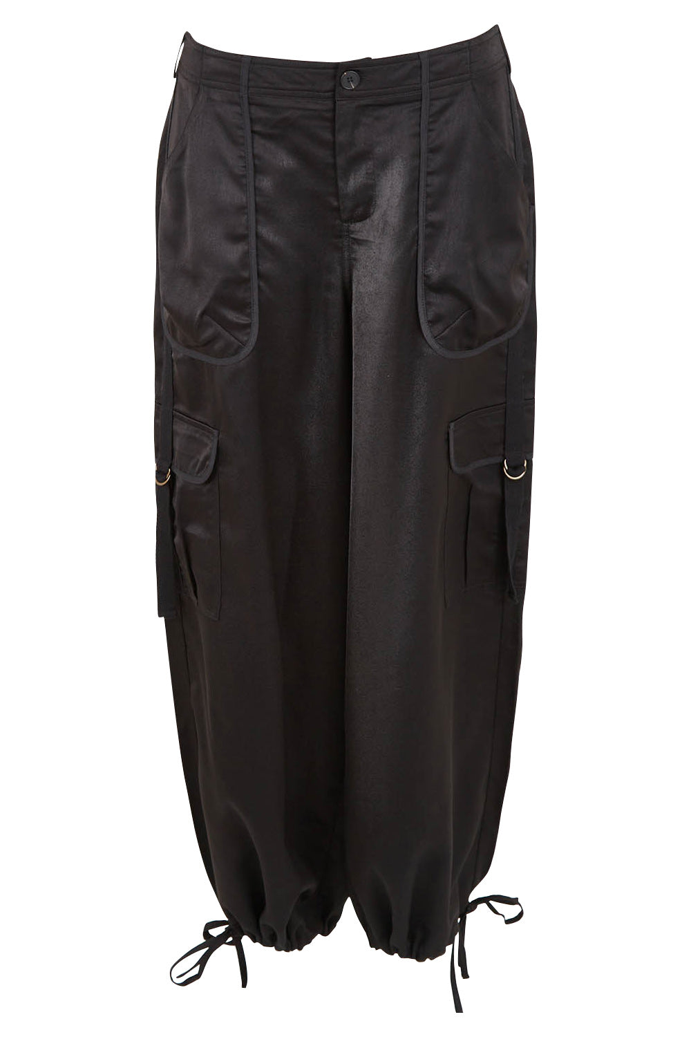 Preloved Date Night Cargo Pants - Black