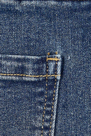Product shot of the Easy As Pull On Denim Skirt in colour Darkdenim (Blue), detail