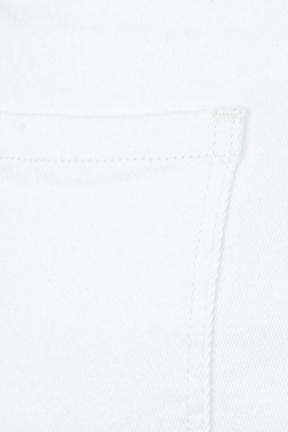 Product shot of the Easy As Pull On Denim Skirt in colour White (White), detail
