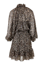 Product shot of the You Light Up The Room Dress in colour Blackbird (Black), from the back