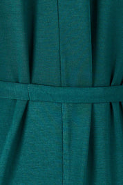 Product shot of the Shoulder Shimmy Bamboo Maxi Dress in colour Pine (Green), detail