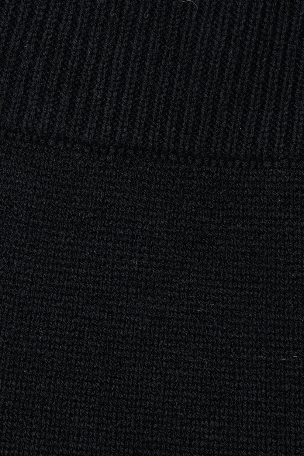 Product shot of the Knit Pick Pull On Skirt in colour Black (Black), detail