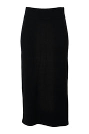 Product shot of the Knit Pick Pull On Skirt in colour Black (Black), from the front
