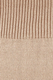 Product shot of the Knit Pick Pull On Skirt in colour Sand, detail