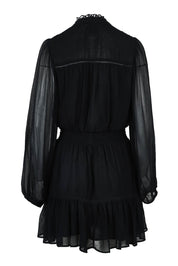 Product shot of the Take Me With You Dress in colour Black (Black), from the back