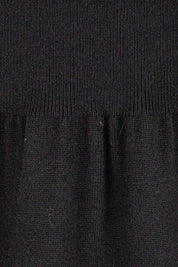 Product shot of the Wear On Repeat Cotton Silk  Tunic in colour Black (Black), detail