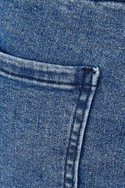Product shot of the Wild Plains Flat Front Stitch Jeggings in colour Denim (Blue), detail