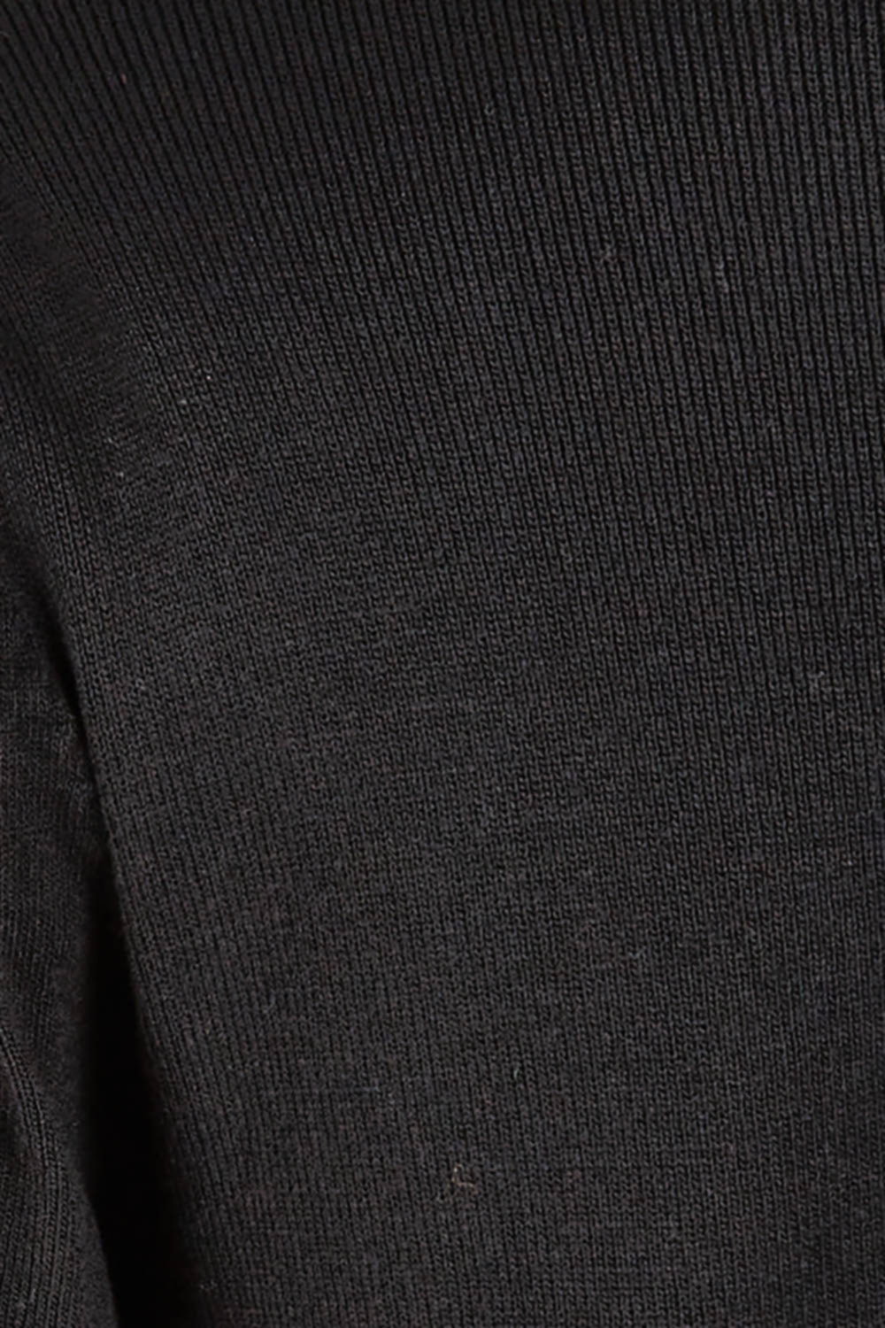 Product shot of the Day Or Night Balloon Sleeve Dress in colour Black (Black), detail