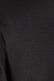 Product shot of the Day Or Night Balloon Sleeve Dress in colour Black (Black), detail