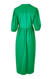 Product shot of the For Love And Dancing Dress in colour Emerald (Green), from the back