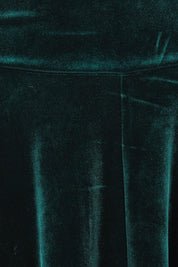 Product shot of the Love By Candlelight Velvet Skirt in colour Ivy (Green), detail