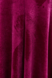 Product shot of the Love By Candlelight Velvet Skirt in colour Mulberry (Pink), detail