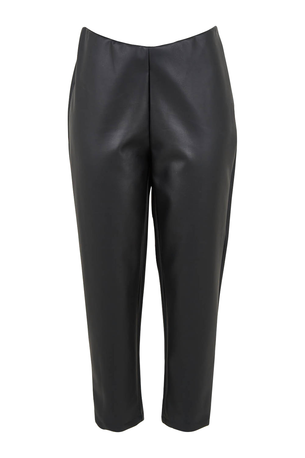 Product shot of the Olivia Always Vegan Leather Pant in colour Black (Black), from the front