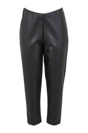 Product shot of the Olivia Always Vegan Leather Pant in colour Black (Black), from the front