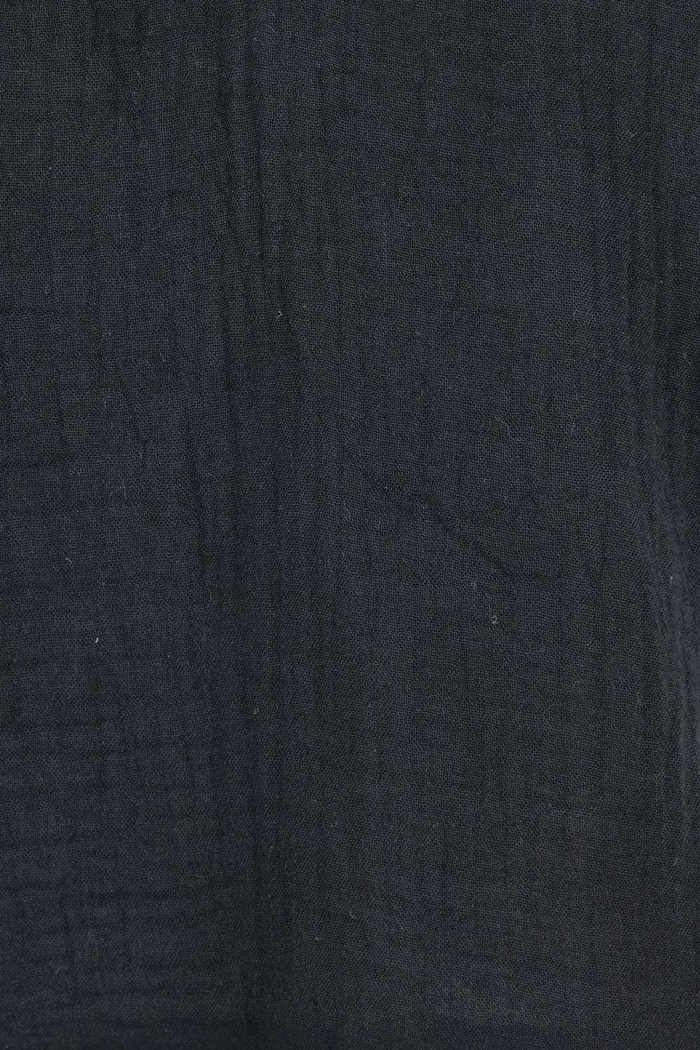 Product shot of the Every Other Day Cotton Blouse in colour Black (Black), detail