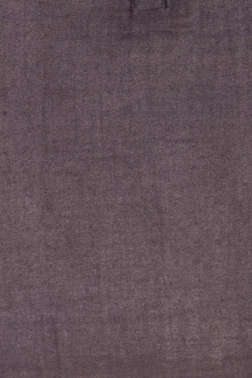 Product shot of the Every Other Day Cotton Blouse – Chocolate in colour Chocolate, showing detail