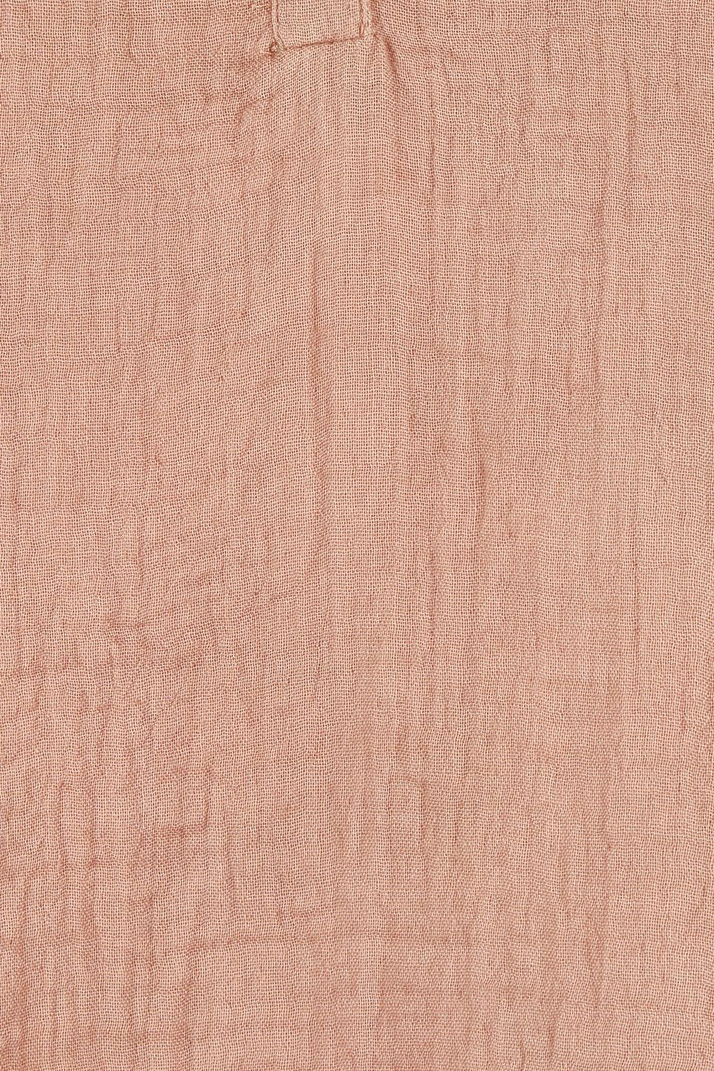 Product shot of the Every Other Day Cotton Blouse in colour Mousse, detail