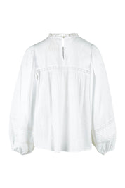 Product shot of the My Fair Lady Blouse in colour White (White), from the back