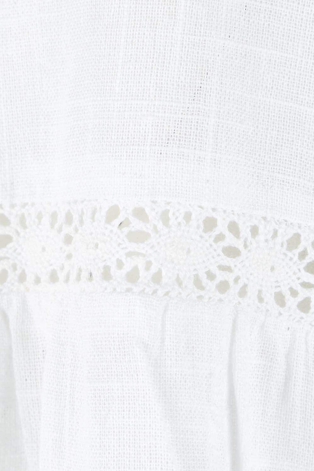 Product shot of the My Fair Lady Blouse in colour White (White), detail