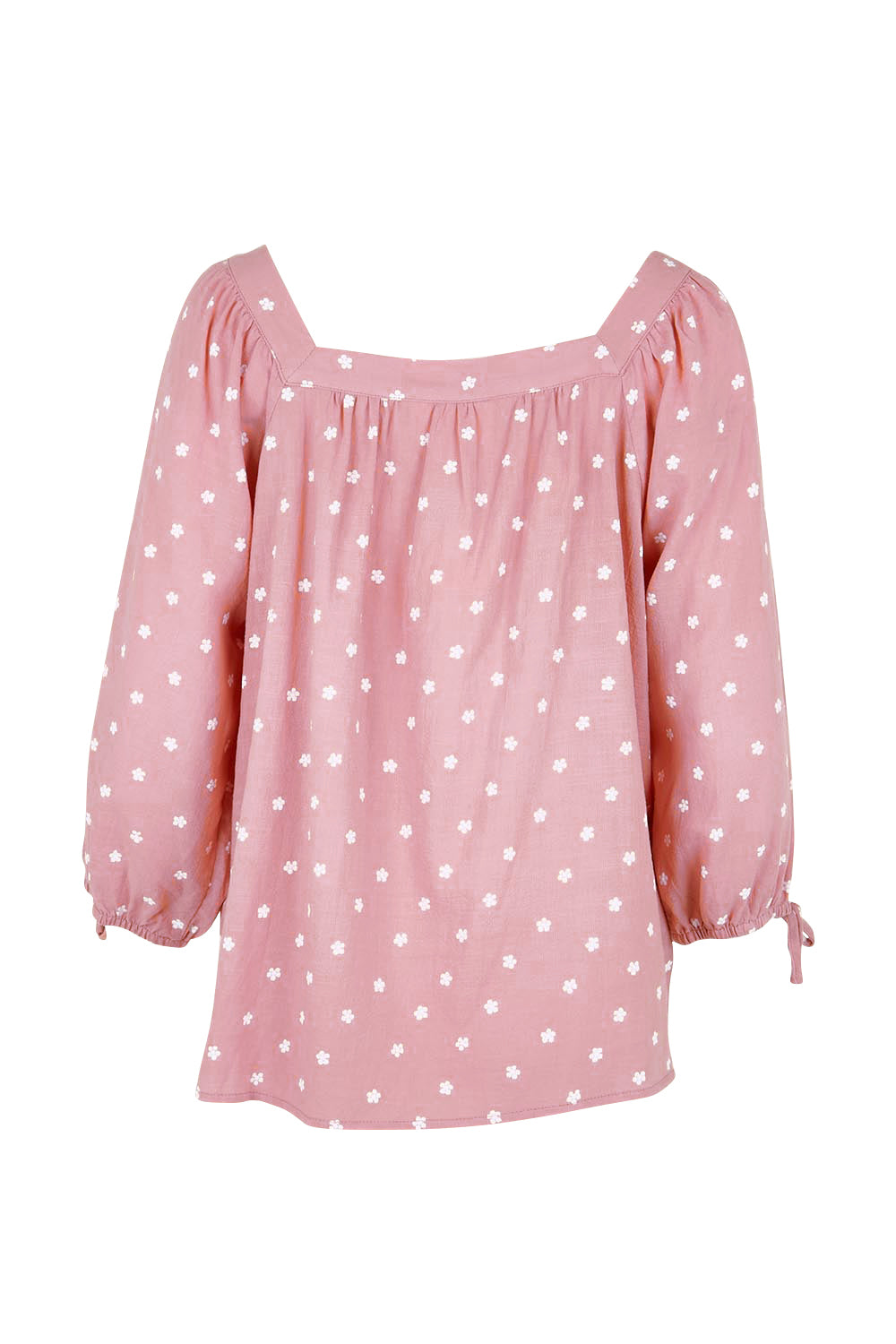 Product shot of the Picking Flowers Blouse – Pinkhue in colour Pinkhue, from the back