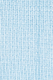 Product shot of the Hold Me In Your Arms Chenille Sweater in colour Iceblue (Blue), detail