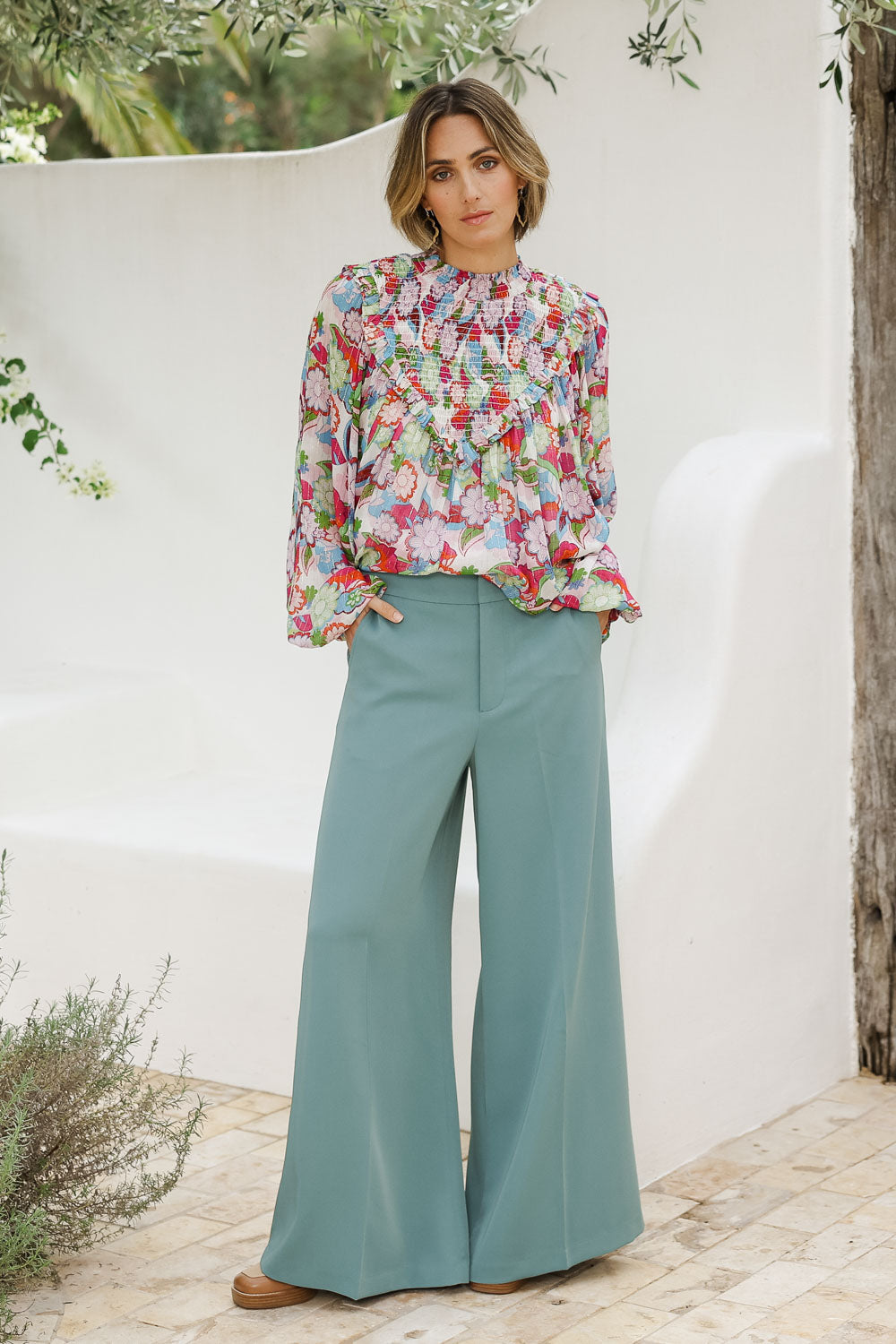 Preloved Loves Always Been My Game Pants - Leaf