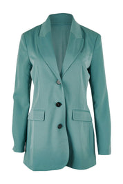 Preloved Loves Always Been My Game Blazer - Leaf