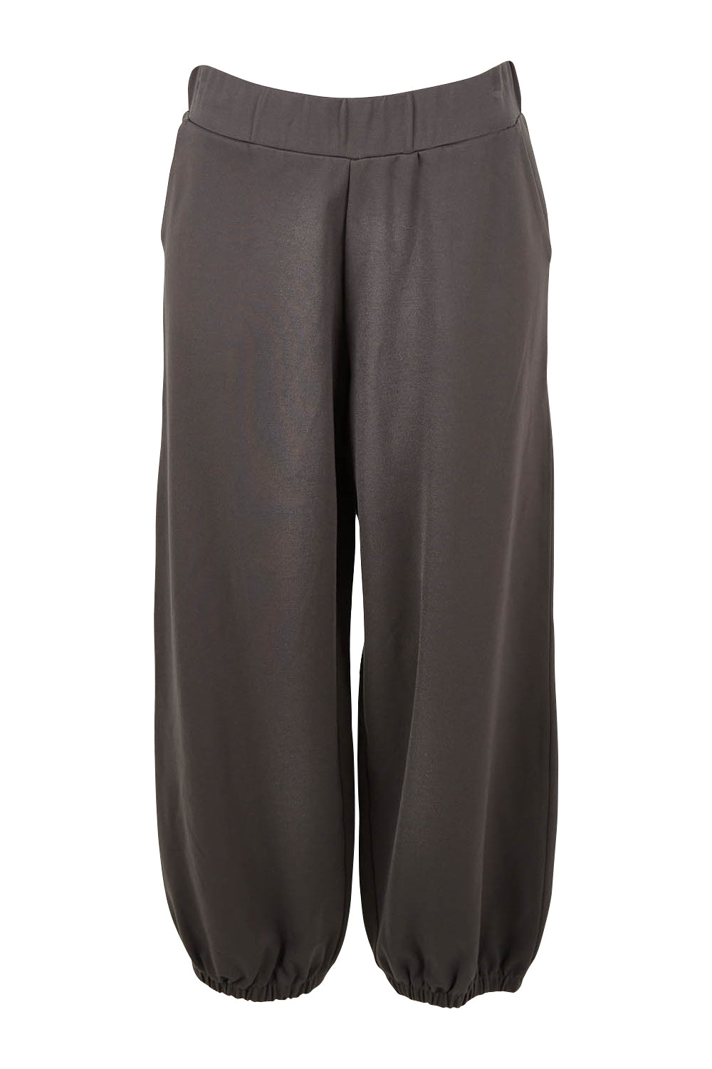 Product shot of the Keeping It Cool Boyfriend Pants in colour Castle (Grey), from the front