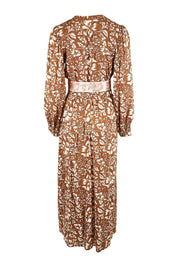 Product shot of the Feel Good Friday Dress in colour Hazelnut (White), from the back