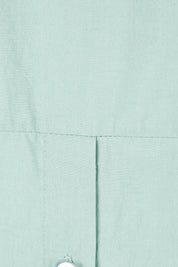 Product shot of the Ringmaster Of My Life Shirt in colour Sage (Green), detail