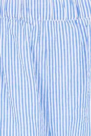 Product shot of the Break Of Day Cotton Pants - Bluestripe in colour Bluestripe, showing detail
