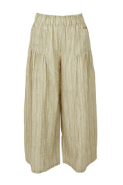 Product shot of the Break Of Day Cotton Pants in colour Stone, from the front