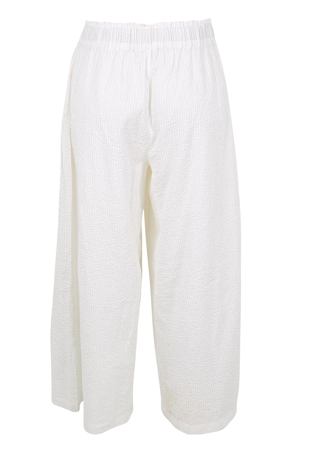 Product shot of the Break Of Day Cotton Pants - Whitestripe in colour Whitestripe, from the back