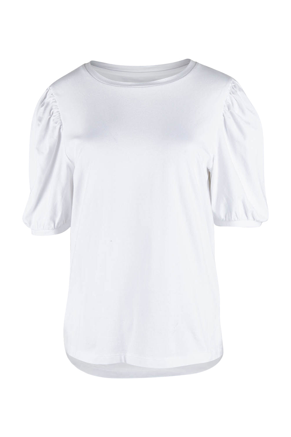 Product shot of the Sunday Brunch Tee in colour White (White), from the front