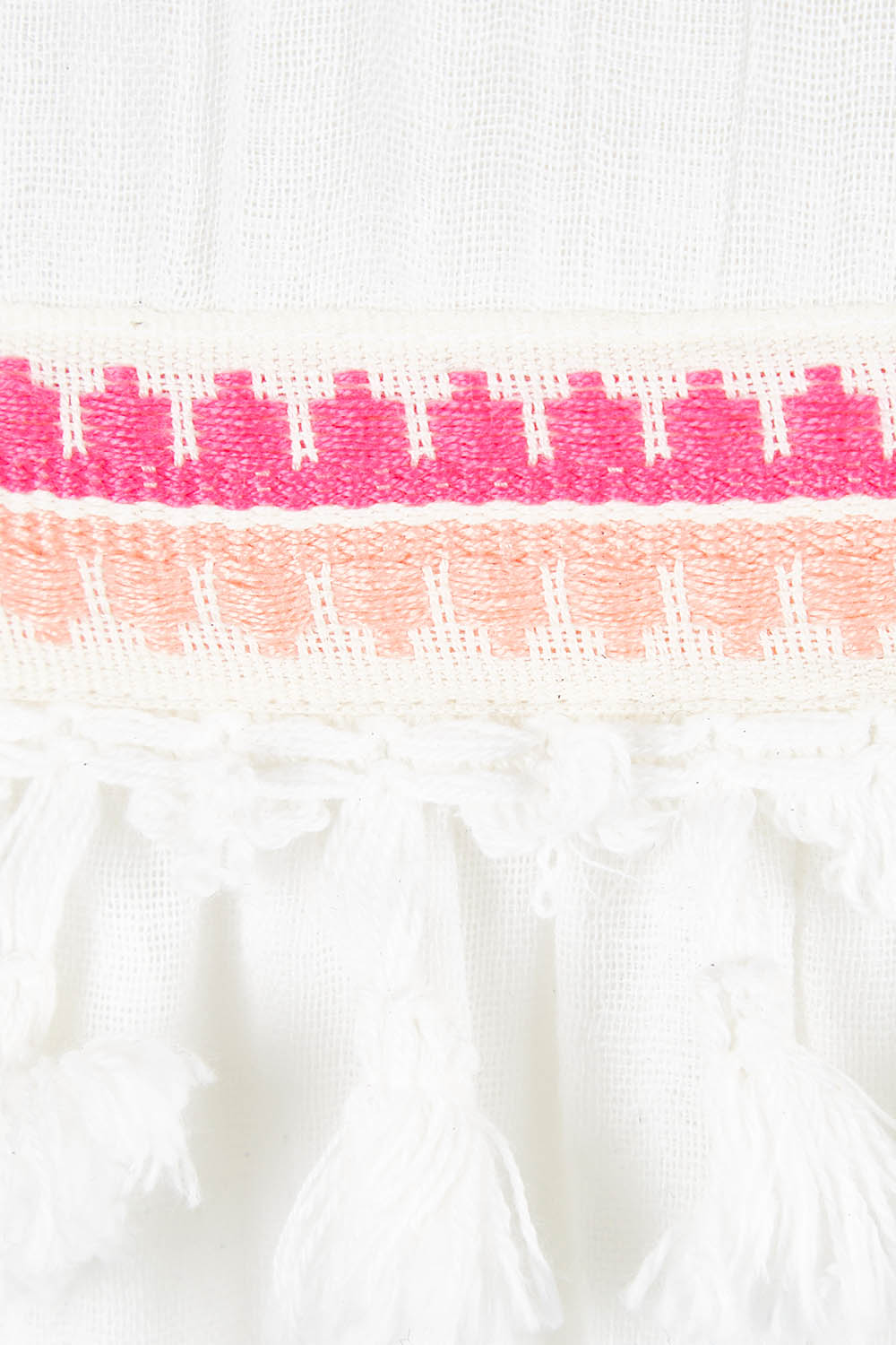 Product shot of the State Of Mind Dress in colour White (White), detail