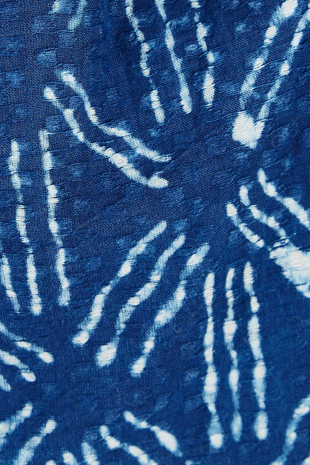 Product shot of the Sweet Memories Cotton Dress in colour Indigo (Blue), detail