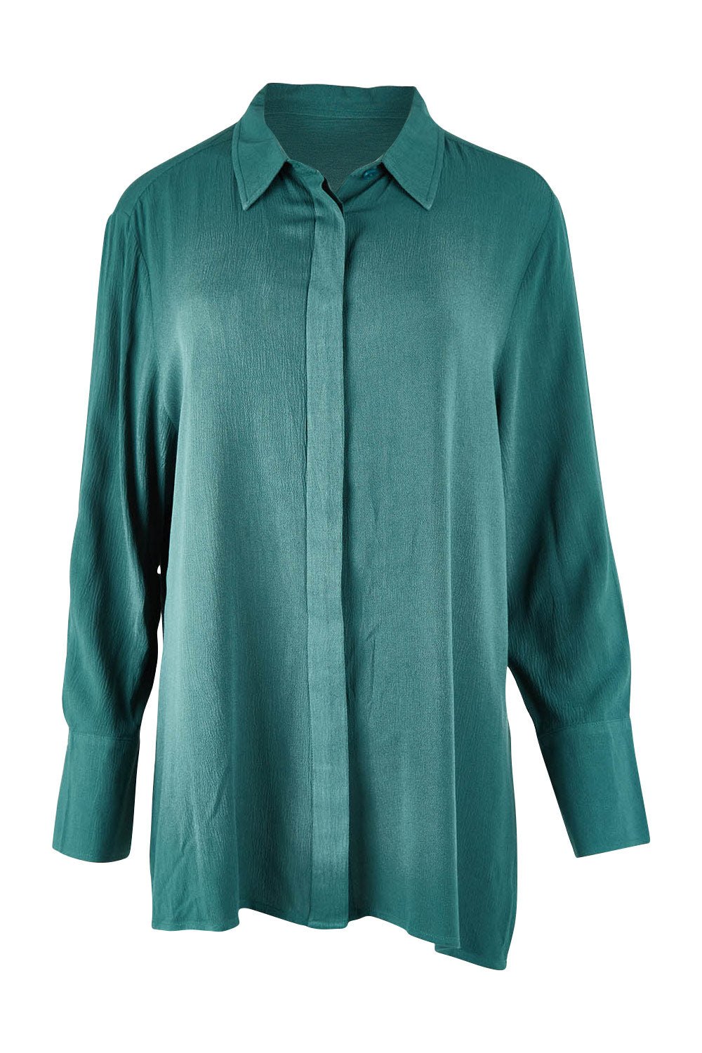 Product shot of the Brunch Lunch And Dinner Shirt in colour Sage (Green), from the front