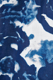 Product shot of the A Perfect Summers Day Shirt in colour Bluefleur (Blue), detail