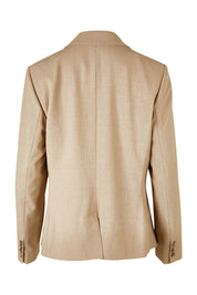 Product shot of the Sweet Whispers Blazer in colour Sand, from the back