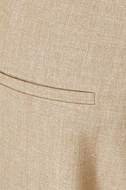 Product shot of the Sweet Whispers High Waisted Pants in colour Sand, detail