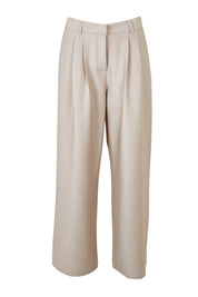 Product shot of the Elegant Persuasion Pants in colour Bone, from the front