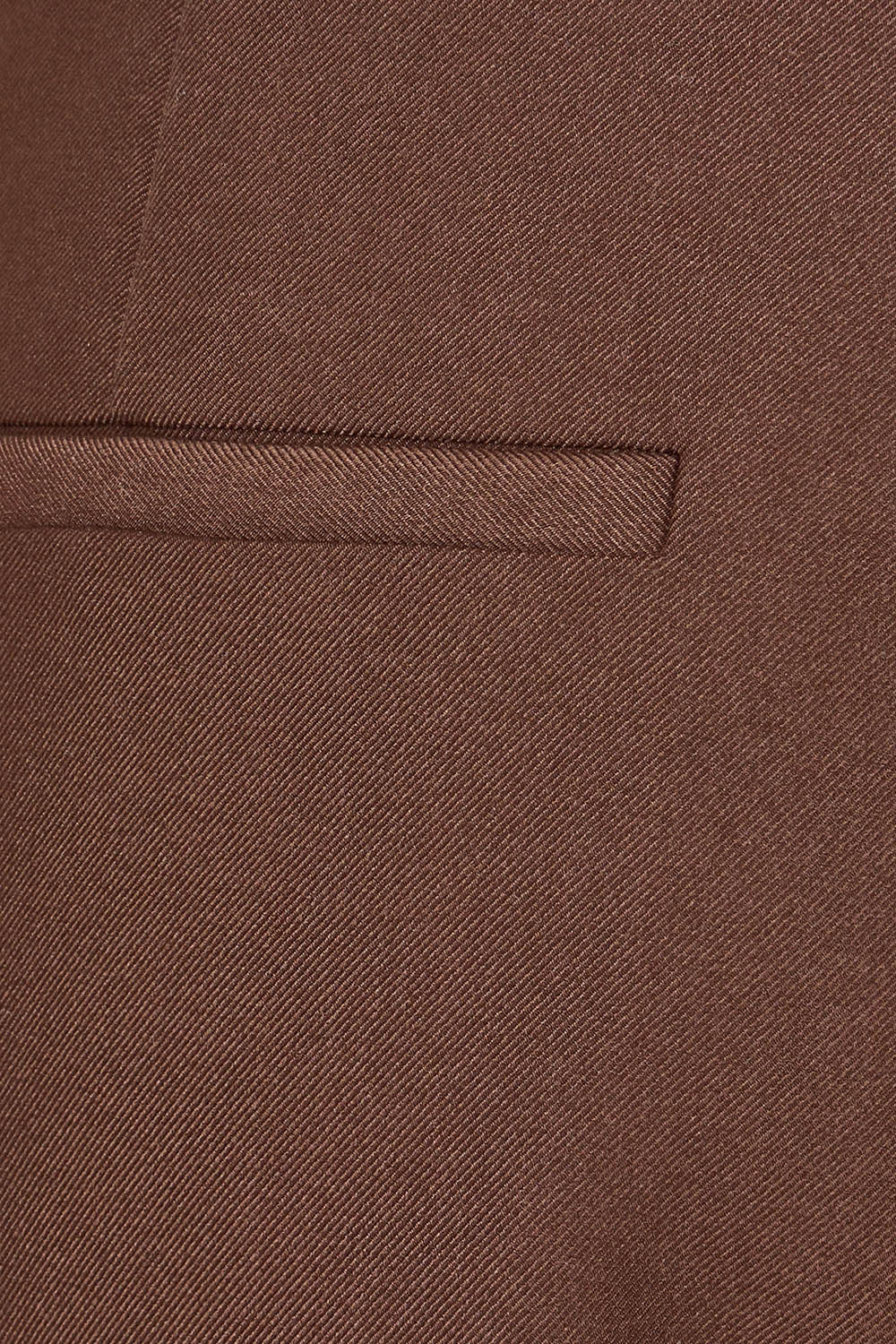 Product shot of the Elegant Persuasion Pants in colour Chocolate, detail