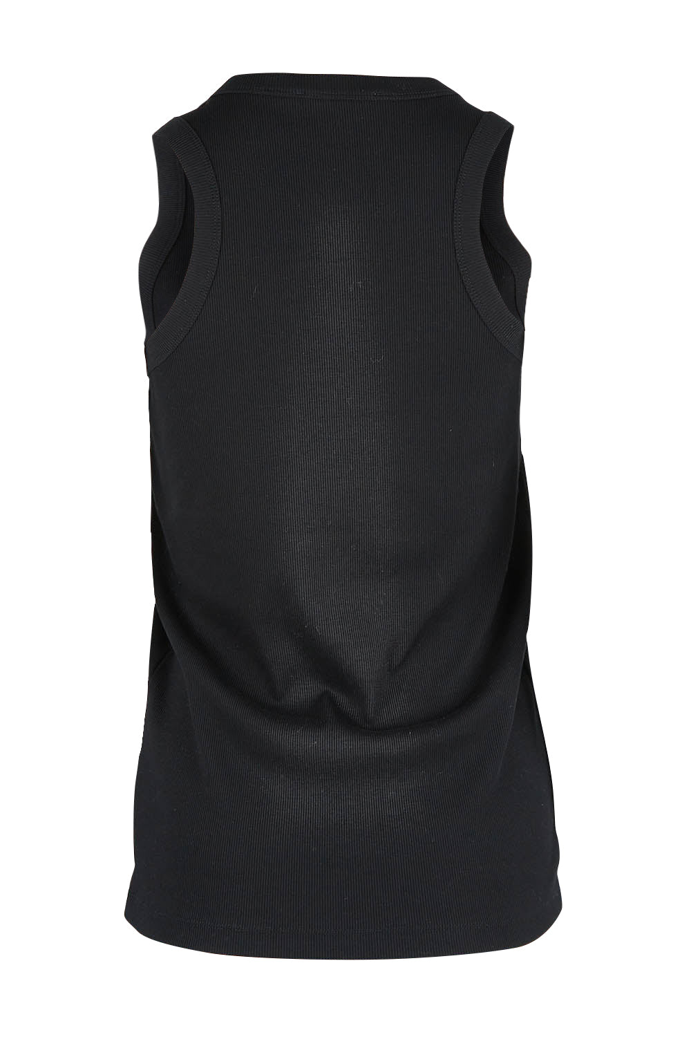 Product shot of the Can Do Tank Top in colour Black (Black), from the back