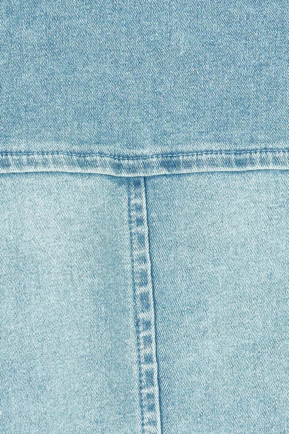 Product shot of the Wyatt Long Denim Dress in colour Denim (Blue), detail