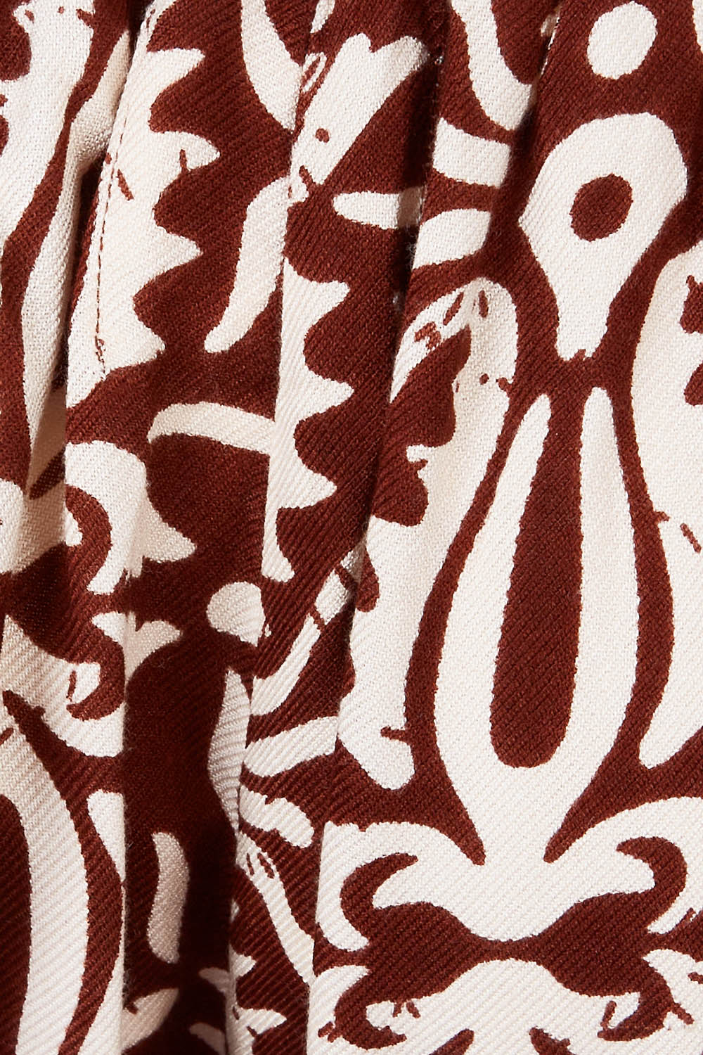 Product shot of the Swept Away By You Pant in colour Tribe, detail