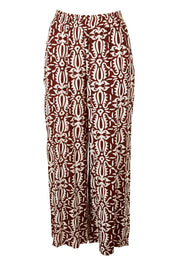 Product shot of the Swept Away By You Pant in colour Tribe, from the front